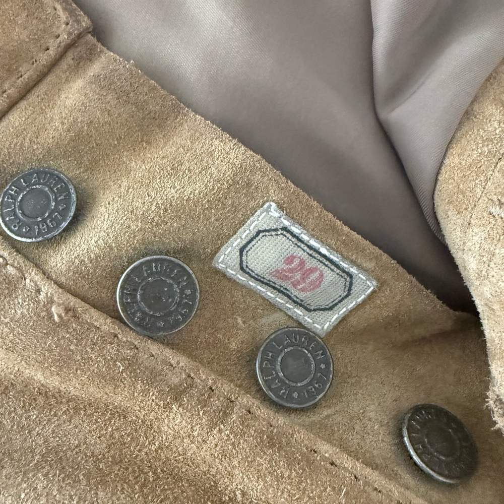 Ralph Lauren Rough Suede Pants - 29 - Picture 3 of 8